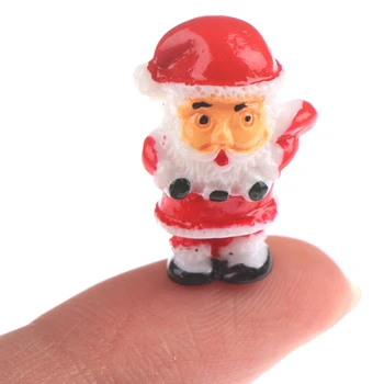 5GAB Jauki Mini Ziemassvētku Modeli Apdare Attēls Rotaļlietu Santa Claus, Sniegavīrs DIY Sveķu Kuģiem, Mazi Rotājumi