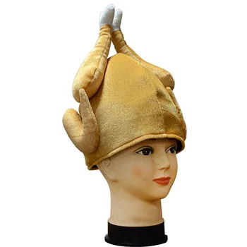 Turcija Pateicības Cepuri Jaunums Vārītas Vistas Putnu Secret Santa Masku Smieklīgi Pieaugušajiem Cepuru Festivāls Tērpa Cepures Jaunpienācēji