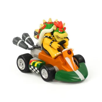 Anime 10CM Super Mario, Luigi Koopa Donkey Kong Yoshi Sēņu Princese Persiku Bowser Kart Martin Kuba Pull Atpakaļ, Automašīnu Attēls Rotaļlietu