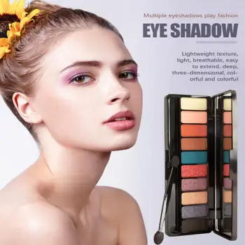 Burvīgs Eyeshadow Gaišs Dārgakmens 10 Color Eyeshadow Palete Perlamutra Matēts Zemes Krāsu Acu Ēnu Palete Kosmētika Acu Grims
