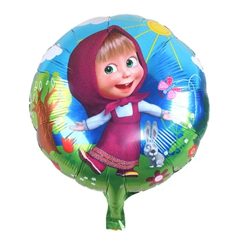 Karikatūra meitene balonu, bērnu rotaļlietu mainīgu gaisa bumbu, bērnu dzimšanas dienas svinības apdares alumīnija folijas gaisa balons, baby duša
