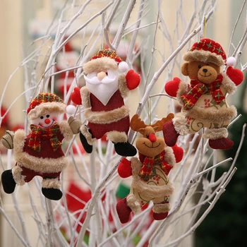 4gab Ziemassvētku Eglītes Rotājumi Gudrs Dancing Santa Claus, Sniegavīrs Elk Segt, Kulons Xmas Mājas Dekoru Jaunā Gada, Ziemassvētku Rotājumi