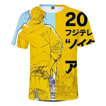 Anime BANĀNU ZIVJU Cosplay Krekliem, Pelnu Lūšu Okumura Eiji 3D Drukas Modes Īsām Piedurknēm T-krekls