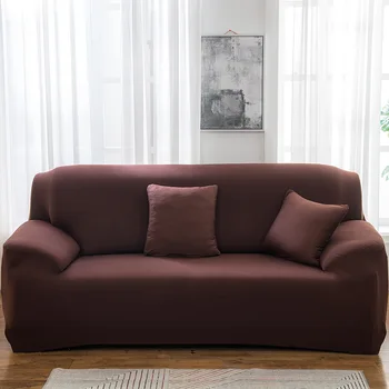 Tīrtoņa Krāsu All-inclusive Vienu Dīvāns Segtu Divu-vietīgo Dīvānu Spilvenu Elastīga, Cieši piegulošu Sofa Cover Moduļu Dīvāns Dvieli