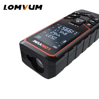 LOMVUM Bluetooth, Lāzera Attāluma Mērītājs USB Uzlādējams Digitālais Laser Rangefinder Rokas 120m 50m Elektriskā Nolīdzināšana