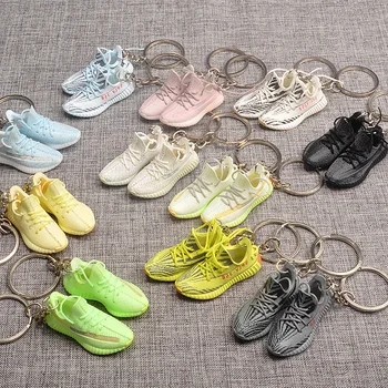 3D Mini Yeezye Sneaker Keychain Kurpes, Modelis Mugursoma Kulons Par Draugu Dzimšanas dienas svinības Klāt, Augstas Kvalitātes Kurpes Keyring Karstā