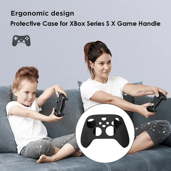 Silikona Kontrolieris Lietu Vāku Xbox Sērija X-U Gamepad Aizsardzības Ādu