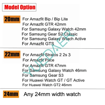 Neilona Skatīties Joslas Samsung Rīku S3 S2 Sporta Siksnu Xiaomi Amazfit Rkp Watchband Par Huawei Skatīties GT GT2 Datumi 20/22/24mm
