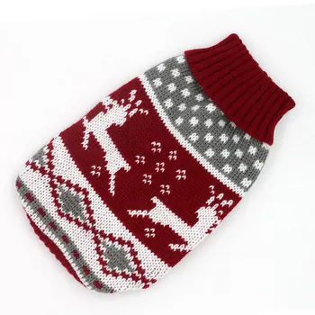Silts Ziemassvētku Džemperis Maziem Suņiem Ziemas Karikatūra Suņu Apģērbu Adīšanas Džemperis DogPet Apģērbu, Kažoku, Apģērbu kaķiem