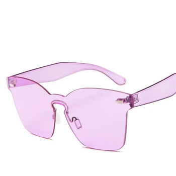 AKAgafas viengabala Saulesbrilles Sieviešu Ir 2021. Krāsains Candy krāsas Klasiskās bez apmales Saules Brilles Vintage Augstas Kvalitātes Brilles UV400