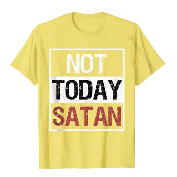 Ne Šodien Sātans T-Krekls Smieklīgi, Sakot, Kristīgā Mīlestībā Pamata Top Topi Krekls Lēti Classic Kokvilnas Vīriešu T Krekls Classic