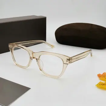 Vintage Toms Vīrieti Sievietes, Optiskās Brilles Rāmji Modes Acetāts Sieviešu Lasījumā Tuvredzība Recepšu Brilles TF5178 Ar Lietā