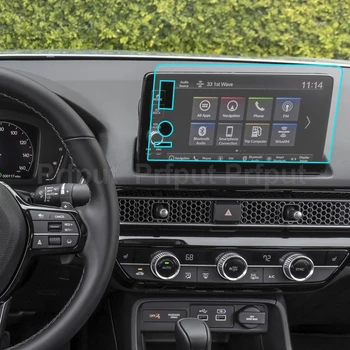 Auto GPS navigācijas ekrāns rūdīta stikla ar aizsargplēvi Honda 11 Paaudzes Civic 2021 2022 auto uzlīmes pret Skrāpējumiem