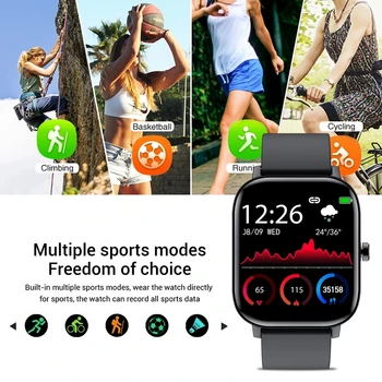 LIGE Jaunu Bluetooth Zvanu Vīrieši Sievietes Smart Skatīties Pilnu Touch Fitnesa Tracker asinsspiediens, Sirds ritma Monitors Ūdensizturīgs Smartwatch