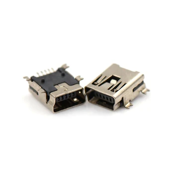 Kvalitātes 10pcs/daudz Mini Usb savienotājs Mikro USB Savienotājs 5pin Sēdekļa Ligzda Micro Usb Četrām Kājām 5P Ielikšanas Sēdekļa Vairumtirdzniecība
