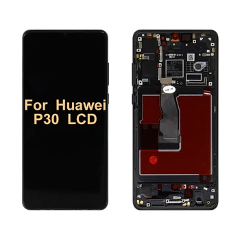 SUPER AMOLED Par HUAWEI P30 LCD ELE-L 29 ELE-L09 ELE-AL00 Displejs, Touch Screen Digitizer Rezerves Daļas Huawei P30 Ekrāns