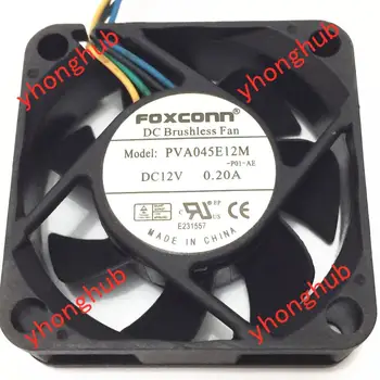 FOXCONN PVA045E12M P01 DC 12V 0.20 45x45x15mm Serveru Dzesēšanas Ventilators