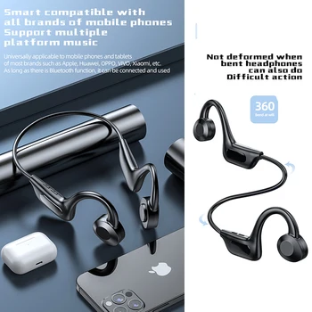 Jauno Kaula Vadāmības Austiņas Smart Bezvadu Bluetooth saderīgas Austiņas Sporta Palaist Stereo Austiņas Xiaomi Iphone tālruni