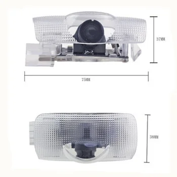 2gab Automašīnas Durvis Emblēmu Led Lampas, Projektoru Laipni Gaismas Atmospher Dekorēšana Aksesuāri Saderīgs Toyota Prius 30 40 50