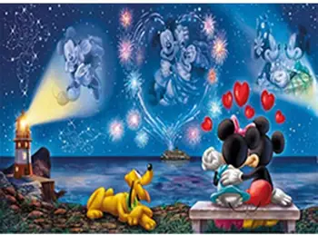 Disney Dimanta Krāsošana Pilnu Kvadrātveida Urbt Cross Stitch Dzīvnieku Dimanta Izšuvumu Pārdošana Mozaīkas, Amatniecība, Pilns Komplekts Kārta