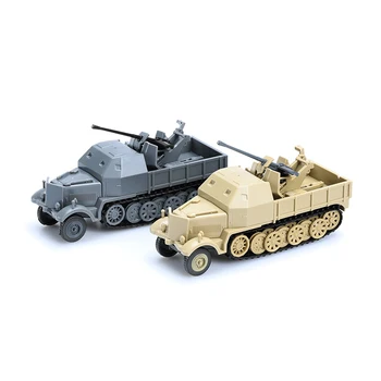 1:72 4D Apkopot Sd.kfz.234 SD.KFZ.7/2 panzer Tvertnes Modelis II Pasaules Kara Modelis Puzzle Montāža Militāro Rotaļlietas Bērniem Dāvanas