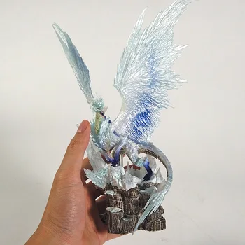MHW Monster Hunter Pasaulē: Iceborne Velkhana Nergigante Statuja PVC Attēls Kolekcionējamus Modelis Rotaļlietas