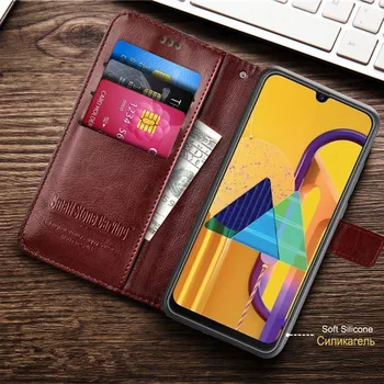 Maka Segtu Kartes Turētāju Tālrunis Case for Samsung Galaxy A9 A9000 A900F / A9 2016 A9100 / A9 2018 A9200 Pu Ādas Gadījumā