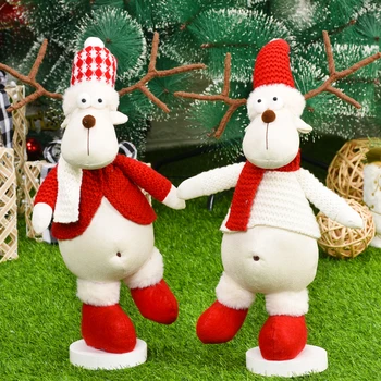 Ziemassvētku rotājums Mājās, Santa Claus, Sniegavīrs Ziemeļbriežu Lelle Rotājumi Kulons Ziemassvētku Jaunā Gada Dāvanu, Regalos De Navidad Mājas