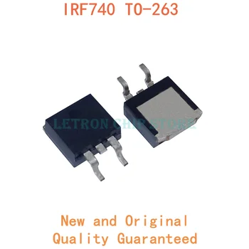 10PCS IRF740STRLPBF TO-263 IRF740S TO263 F740S IRF740 D2PAK 10A 400V SMD MOSFET jaunu un oriģinālu IC Chipset