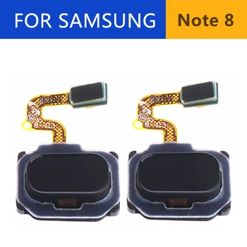 Samsung Galaxy Note 8 Note8 N950 N950F N950U Flex kabelis Touch ID pirkstu Nospiedumu Sensors Tastatūra Mājās Atgriešanās Funkcijas