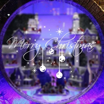 Priecīgus Ziemassvētkus Bell Sienas Uzlīmes, Home Apdare, Sienas Uzlīmes Stikls Logu Uzlīmes Xmas Mājas Dekoru Veikals Vitrīna Mākslas Dizains