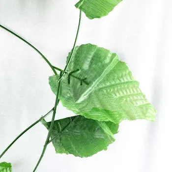 1 String 2.4 m Mākslīgie Augi Ivy Green Leaf Augi Vīnogulāju Viltus Mājas Lapas Apdare, Plastikāta Mākslīgo Ziedu Rotangpalmas String