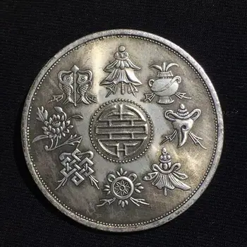 Ķīnas talismans pūķa monētas peld pūķis, KOPĒT Monētas Feng shui Reprodukcija Lucky Monētas par Laimi Kolekciju monedas