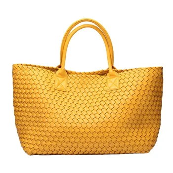 Ar rokām austi tote soma, modes sieviešu soma pleca soma lielas ietilpības somā ir 2021. jaunu kokvilnas dāmas rokassomiņā