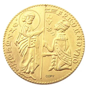 Itālija 1 Ducato - Džovanni Dandolo Venēcijas Republika Sudraba/Zelta Pārklājumu Kopēt Monētas(30mm)