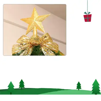 Ziemassvētku Zvaigzne Ziemassvētku Eglīte Toppers Zelta Pulveris eglīšu rotājumi Ziemassvētki Dekorēšanai Ziemassvētku Eglīte Star