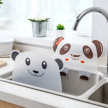 Virtuves Piederumi 1PC Plastmasas Glabāšanas Gudrs Panda Formas Izlietnes Ūdens Splash Pool Necaurlaidīgas trokšņa slāpētājs Plāksnes Sīkrīku piesūcekņus Plaukts