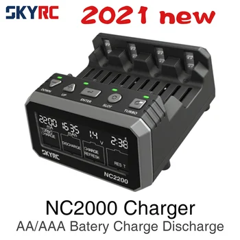 SKYRC NC2200 12V/2.0 4 Slots AA AAA Akumulatoru Lādētājs & Analyzer NiMH/NiCD Akumulatorus, Lādētāju Izlādi Turbo Ātrās Uzlādes Atsvaidzināt