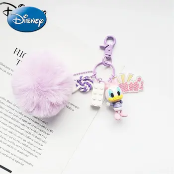 Disney Radošo Karikatūra Kulons Atslēgu Gredzens Auto Atslēgu ChainCute Mickey Minnie Lelle Vienkārši Salds Personības Soma