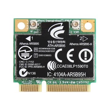 ANENG Bezvadu 150M 802.11 b/g/n Pusi Mini PCI-E Karti HP Atheros AR5B95 605560-005