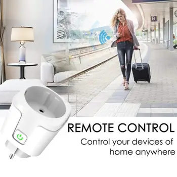 Tuya WiFi ES Smart Plug 20A Bluetooth saderīgu Adapteri Bezvadu Tālvadības Balss Vadība Taimeris Ligzda Google Home Alexa
