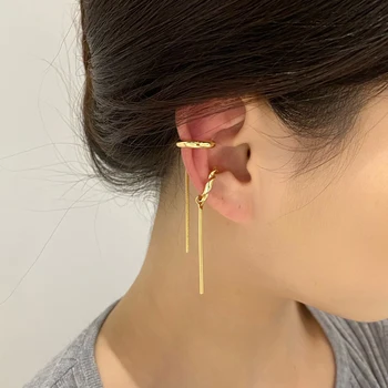 Kshmir Pērle auss kaulu klipu sieviešu auss klipsis auskars bez earhole retro vienkārši temperaments auskari ir 2021. moderns rotaslietas dāvanu