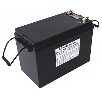12V 310Ah LiFePO4 baterijas 4S1P 12.8 V 310AH uzlādējamo akumulatoru Jūras akumulatora RV saules glabāšanas sistēma ar displeju