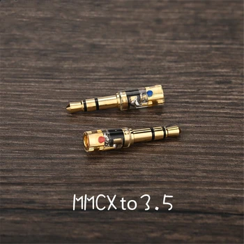 1 pāris 0.78 mm līdz 3,5 mm adapteris MMCX līdz 3.5 mm adapteris Z1 T1 austiņu interfeiss konversijas pin sveķu nodošana plug