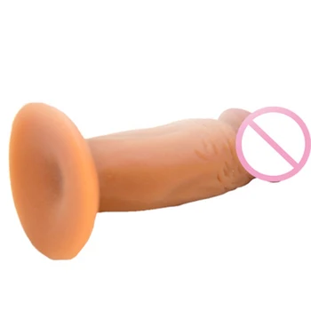 L4 PVC Dildo Pieaugušo Seksa Rotaļlietas Wenam Masāža Garš, 10,5 cm Mini Gailis Reāli Glans Masturbācija Stick