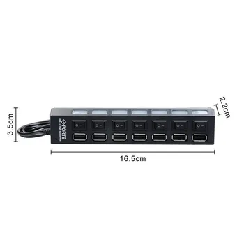 BinFul ātrgaitas Mini Slim 4/7 Port hub usb hub 4/7 ostas Expander vairākas Converter un Adapteri Portatīvo DATORU Cilnes USB CENTRMEZGLU