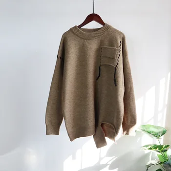 Biezs džemperis džemperis sieviešu ziemas 2021 jaunu brīvs džemperis viens