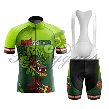 Zaļā Īsām piedurknēm RITEŅBRAUKŠANA Jersey tērps Vīriešiem Bicicleta drēbes, Pretvēja Elpojošs Pro Velosipēdu valkāt Uzstādīt Āra Sporta Velosipēds Uzvalks