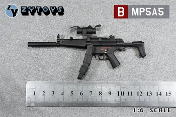 1:6 Mēroga MP5 Submachine Gun Sērijas Ieroci ar Plastmasas Pistoli Modelis Rotaļlietas 12
