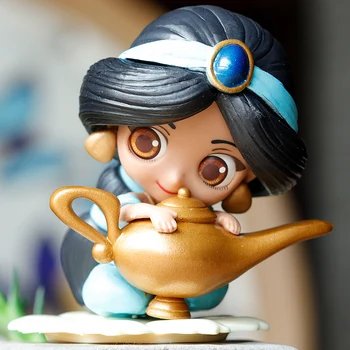 Disney 14 stilā Jaunu Q Posket Princese Darbības Rādītāji Lāpīt Bell Aurora Alice Pelnrušķīte PVC Anime Lelles Modelis Rotaļlietas klāt